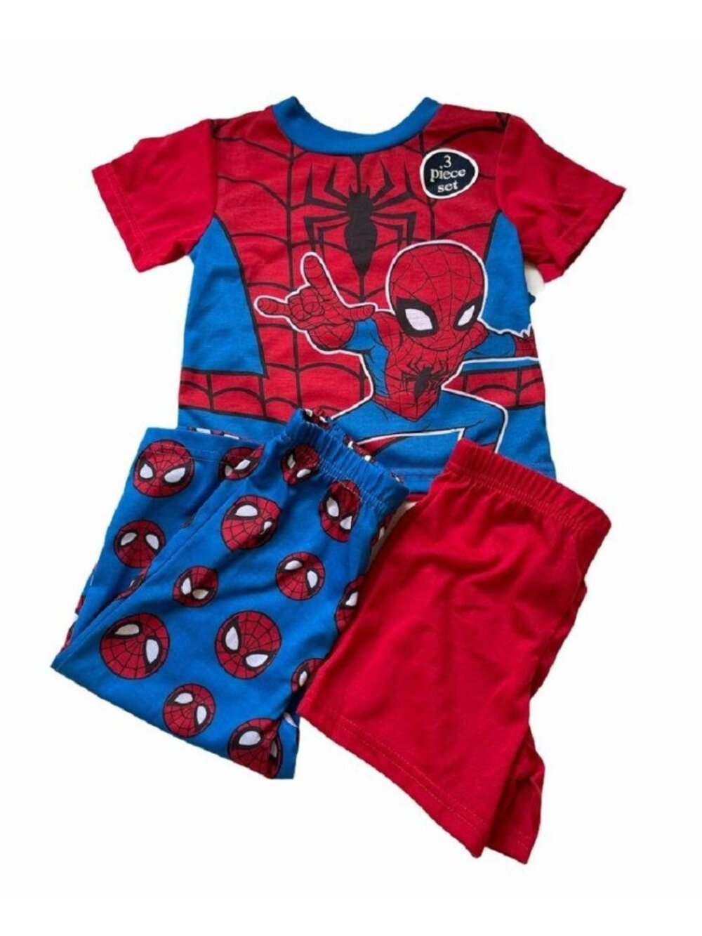 Marvel Heroes 3 pc Toddler Boys Pajama Set - 2 Toddler - Spiderman